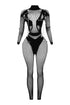 Eleanor Seamless Long Sleeve Fishnet Jumpsuit